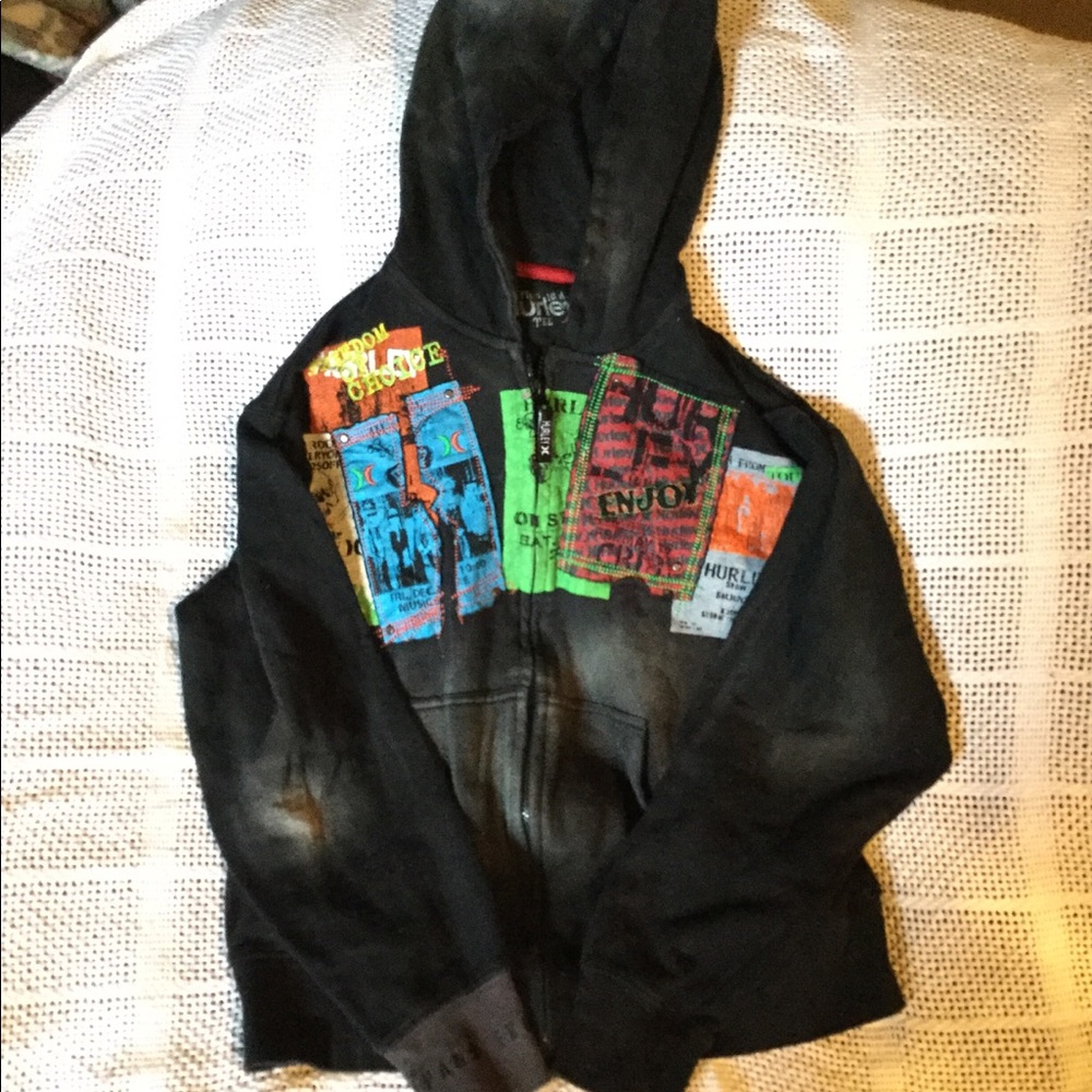 Hurley zip up hoodie